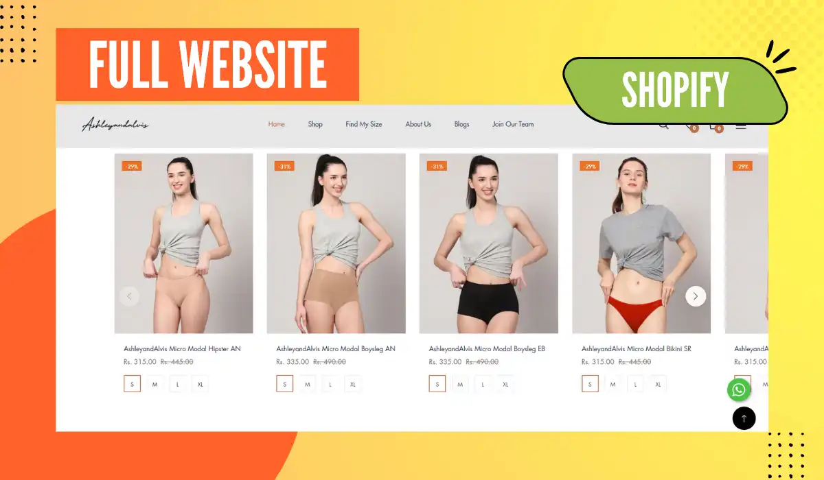 Ashley and Alvis Shopify Storefront